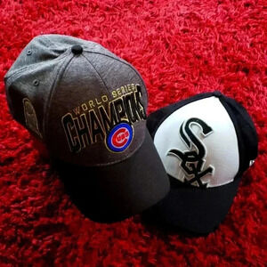 Chicago Cubs and White Sox Baseball Cap Bundle